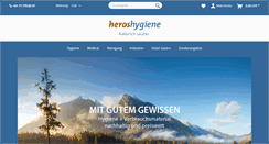 Desktop Screenshot of heroshygiene.ch